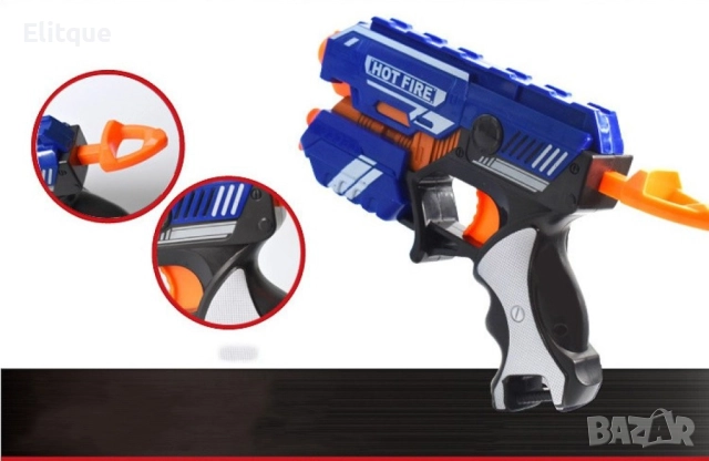 Детски ръчен пистолет с меки куршуми, снимка 9 - Други - 52865934