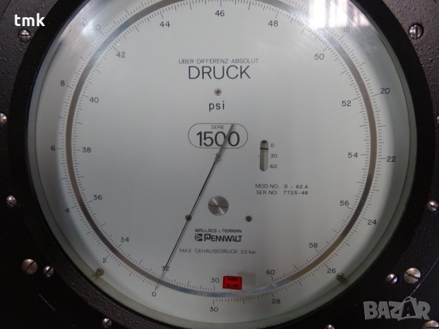 пневматичен калибратор PENNWALT Wallace & Tiernan FA-235-G, снимка 5 - Други машини и части - 34100375