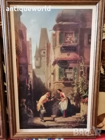 Лот Немски Картини на CARL SPITZWEG (1808-1885), снимка 4 - Антикварни и старинни предмети - 31245933