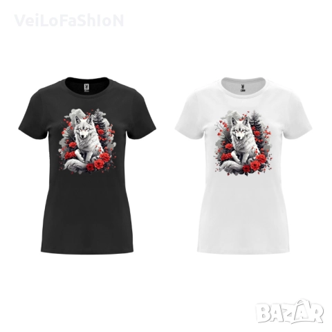 Нова дамска тениска с Вълк - Вълчица