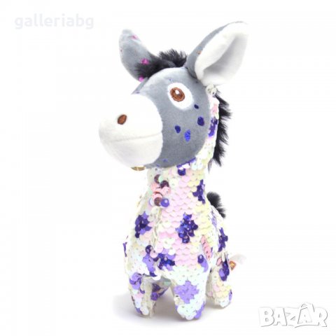 Ключодържател с пайети на магаренце, снимка 2 - Плюшени играчки - 39419835