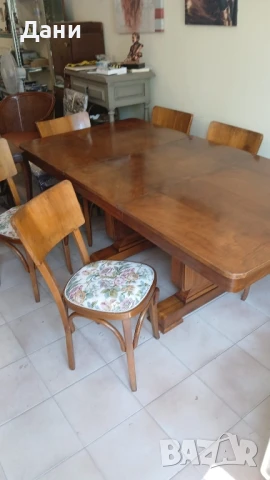 Намалена!! АРТ ДЕКО Трапезна маса , снимка 5 - Маси - 51364473