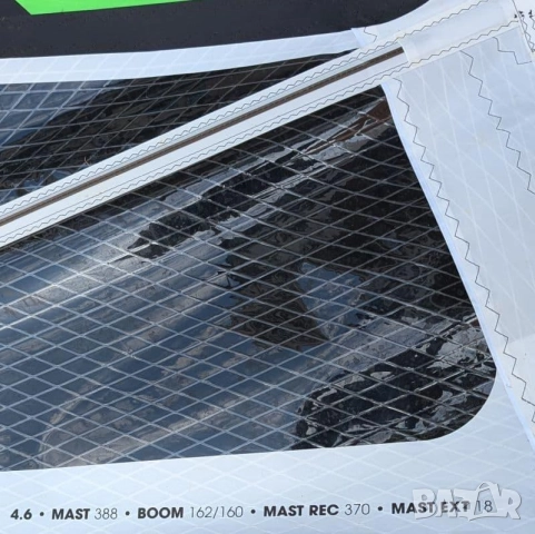 Употребявано уиндсърф платно LoftSails Oxygen 4.6m2, снимка 2 - Водни спортове - 52290379
