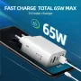 Зарядно за телефон 220V 5 USB порта 65W Digital One SP00987 pkg057 адаптер PD and Quick Power Charge, снимка 5