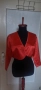 Червено сатанено болеро, къси черни ръкави плюш и късо червено сако размер Л по 10лв, снимка 1