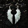 Обеци Ангелски криле от епоксидна смола, снимка 1 - Обеци - 38384118
