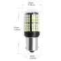 LED крушки 1156 BA15S P21W бели 12-24V 2 броя, снимка 3