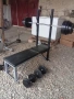 Продавам щанга , тежести 100кг , и лежанка , снимка 2