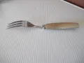 Вилица "ROSTFRI SWEDEN" с дървена дръжка, снимка 4