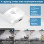 4 броя USB вътрешни акумулаторни LED лампи, сензор за движение, плавно димиране с 3 цветни светлини, снимка 4