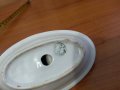 Стар български порцелан солничка, снимка 4
