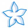 Анасон цвете звездно Пластмасов резец форма фондан тесто бисквитки