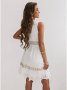 Елегантна рокля, бродерия цвят бял , снимка 2