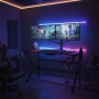Геймърско компютърно бюро с RGB LED осветление, снимка 3