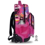 Ученическа раница на колелца One Love, Розов, 33x23x48см, снимка 2