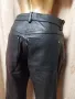 44 Черен кожен панталон/ моторджийски/от естествена кожа , снимка 7