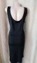 2XL Черна, еластична изчистена рокля, снимка 3