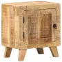 vidaXL Нощно шкафче 40x32x46 cm Масивна дървесина Грубо манго, снимка 1