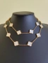 Дълго дамско колие с 20 детелини от бял седеф Van Cleef & Arpels VCA, снимка 1