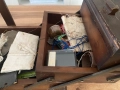 Ретро дървена кутия за шивашки принадлежности 1950г. Германия., снимка 6