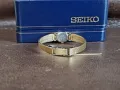 SEIKO СЕЙКО Дамски Часовник Гривна Позлатен с Кутия Перфектно Състояние, снимка 6