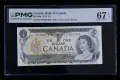 CANADA 🇨🇦 ONE DOLLAR 1973 PMG 67, снимка 1