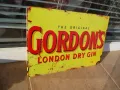 Метална табела Gordon's London dry gin джин тоник бар рок клуб реклама, снимка 2