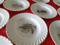 Френски порцеланов рибен сервиз за хранене LUNEVILLE, снимка 7