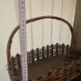 дървена кошница за бутилки, цветя, снимка 4