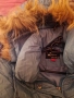 Яке с пух, качулка с естествен косъм , снимка 1