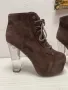 Велурени обувки на висок ток Jeffrey Campbell, снимка 3
