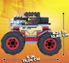 Конструктор Hot Wheels MEGA Monster Trucks - Bone Shaker - бъги / 194 части, снимка 4