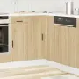vidaXL Кухненски ъглов шкаф Porto, дъб сонома, инженерно дърво, снимка 3