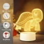  Холограмна 3D LED лампа-Костенурка , снимка 6