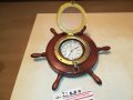 antique france-часовник рул-месинг/дърво 2710221637, снимка 1 - Колекции - 38472657