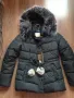  Дамско НОВО зимно яке с качулка от еко пух - XS/S, снимка 1