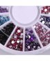 Цветни кристални камъчета за декорация на маникюр - КРЪГЛИ, снимка 2