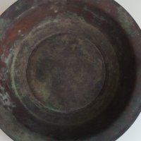 Медна чиния антик, снимка 1 - Антикварни и старинни предмети - 34386349