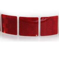 светлоотразителна лента на квадратчета червена, снимка 1 - Аксесоари и консумативи - 31906879