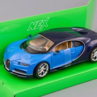 Bugatti Chiron 2016 - мащаб 1:24 на Welly моделът е нов в кутия, снимка 3 - Колекции - 38484027
