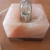Лампа от хималайска сол , снимка 2 - Настолни лампи - 39550119