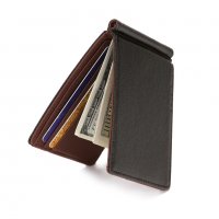Мъжки портфейл за дебитни и кредитни карти с щипка за банкноти, снимка 5 - Портфейли, портмонета - 29978855
