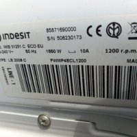 Продавам основна платка за пералня Indesit IWSC 51051, снимка 3 - Перални - 40134706
