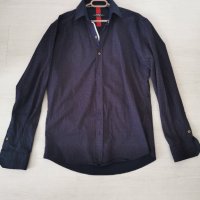 Мъжка риза тъмно синя, снимка 7 - Ризи - 42674652