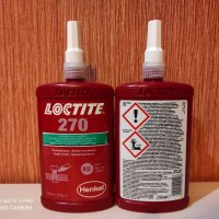 Лепило Loctite 270 осигурител за резби 50ml и 250ml, снимка 2 - Резервни части за машини - 35656018
