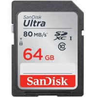 ФЛАШ КАРТА 64GB SANDISK SDSDUNC-064G-GN6IN, Ultra SDXC 64GB 80MB/s Class 10 UHS-I, снимка 1 - Други - 30788747