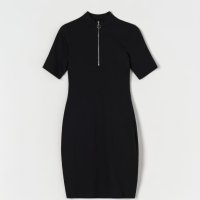 Къса черна рокля Sinsay, размер М, нова, снимка 3 - Рокли - 44218221