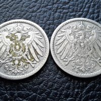 Стара монета 5 пфенига 1901 г. буква А , 2 броя - Германия- хит цена !, снимка 5 - Нумизматика и бонистика - 39724375
