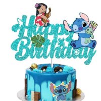 Детска украса за рожден ден Декорация за торта Lilo and Stitch , снимка 1 - Форми - 42875953