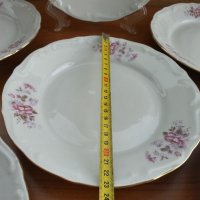 Стар български порцелан чинии плитки, снимка 6 - Антикварни и старинни предмети - 33962258